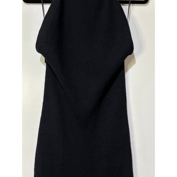 Favorite Daughter Imitation Pearl Strap Dress Black Size XL NWT Ribbed Knit - Picture 5 of 15